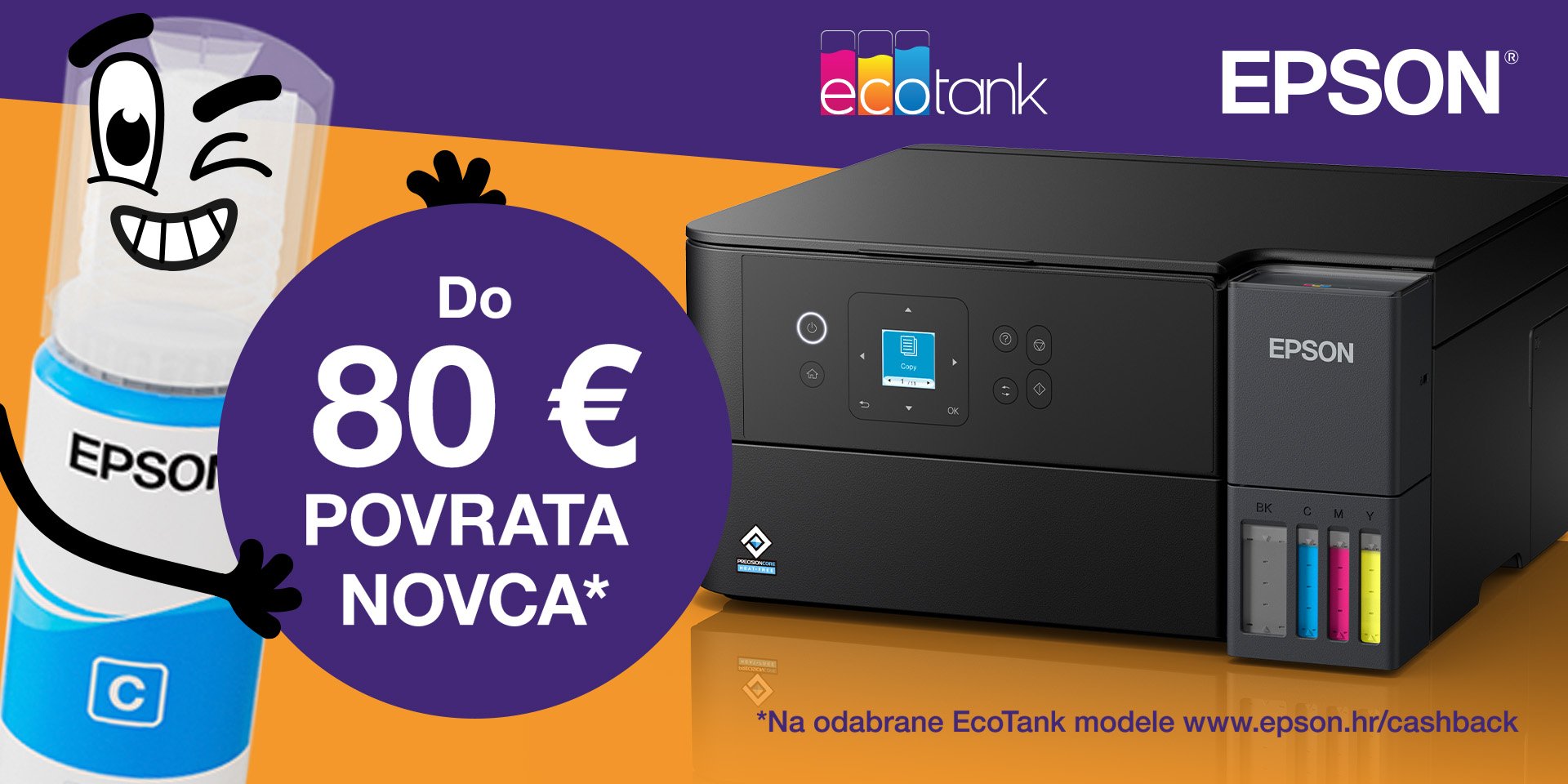 Epson Cachbac do 80€ rujan